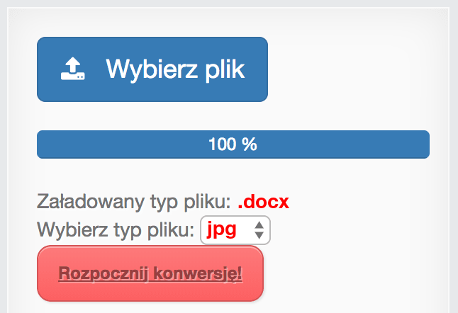 Konwertuj DOCX na JPG online